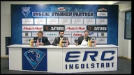 PK: ERC Ingolstadt - Krefeld Pinguine Statements von Rich Chernomaz und Rick Adduono