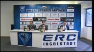 PK: ERC Ingolstadt - Adler Mannheim Statements von Rich Chernomaz und Harold Kreis