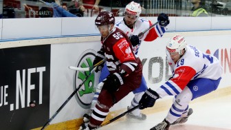 Sparta Prague (here in a CHL-game versus Zurich) is the opponent for the season opener. Foto: Sparta Prag (Champions Hockey League) via Getty Images 