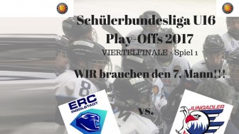 Die Schülermannschaft spielt am Mittwoch ihr erstes Playoff-Viertelfinalspiel - gegen die Adler Mannheim. Die Schülermannschaft spielt am Mittwoch ihr erstes Playoff-Viertelfinalspiel - gegen die Adler Mannheim.