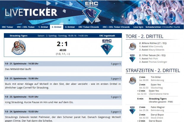 Der ERC-Liveticker berichtet auch dieses Jahr von jedem Spiel.