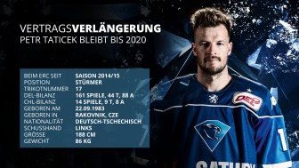 Petr Taticek bleibt bei den Panthern! Grafik: ERC Ingolstadt Petr Taticek bleibt bei den Panthern! Grafik: ERC Ingolstadt