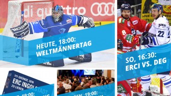 Tolle Woche für alle ERC-Fans: Vier Veranstaltungen mit Panthern.
Fotos: Traub, Häfner