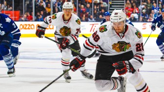 Ryan Garbutt (here in the jersey of the Chicago Blackhawks) has played in over 300 NHL-games. Photo: Claus Andersen/Getty Images