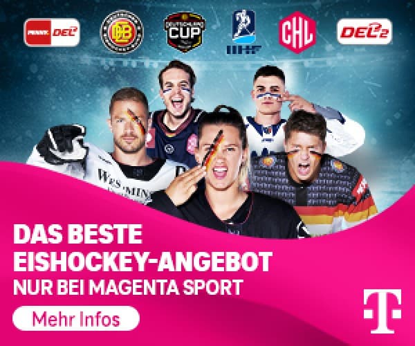 Alle Spiele der DEL live bei MagentaSport