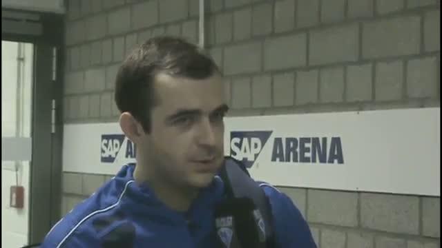 Interviews nach dem Spiel Adler Mannheim vs. ERCI
