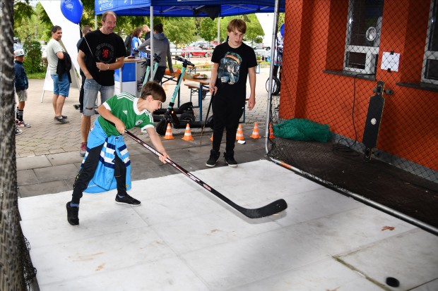 Eishockey-Simulator der Stadtwerke. Foto: JT-Presse.de / Johannes Traub