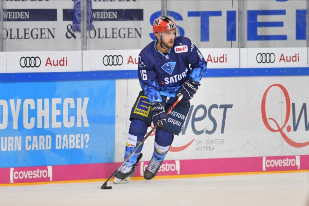 Die Panther um Topscorer Brett Olson wollen morgen gegen Bremerhaven den nächsten Sieg folgen lassen
Foto: Johannes TRAUB / JT-Presse.de