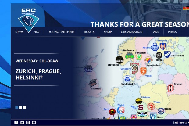 The English version of the homepage is now online. Follow the Panthers' journey.