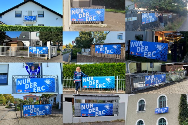 Bereits in der vergangenen Saison leuchteten unsere Banner an den Gartenzäunen und Balkonen in der Region.