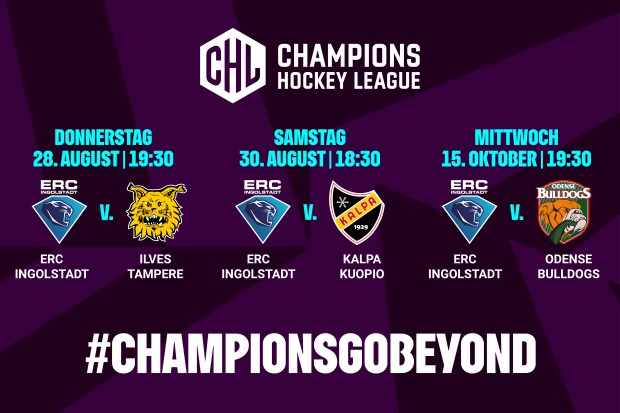 Ab 17. Juli sind Tickets für unsere CHL-Heimspiele erhältlich.