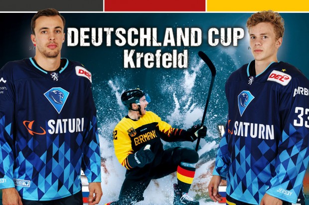 Fabio Wagner und Tim Wohlgemuth laufen beim Deutschland Cup für die Nationalmannschaft auf.