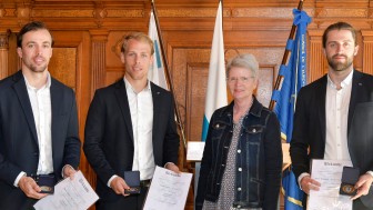 Erhielten heute die goldene Sportmedaille der Stadt Ingolstadt: Fabio Wagner, Leon Hüttl und Wojciech Stachowiak. Erhielten heute die goldene Sportmedaille der Stadt Ingolstadt: Fabio Wagner, Leon Hüttl und Wojciech Stachowiak.