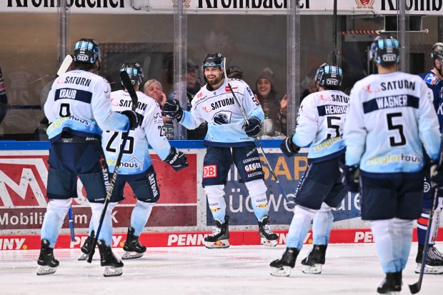 Souveränder Sieg. Die Panther treffen beim Auswärtsspiel in Iserlohn vier Mal.
Foto: DEL-Photosharing