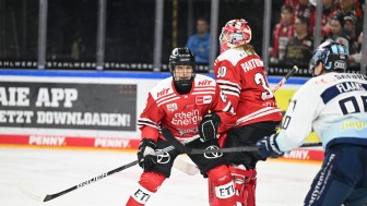 Edwin Tropmann bei seinem ersten DEL-Spiel am 06.01.2023 gegen den ERC.
Foto: Citypress Edwin Tropmann bei seinem ersten DEL-Spiel am 06.01.2023 gegen den ERC.
Foto: Citypress