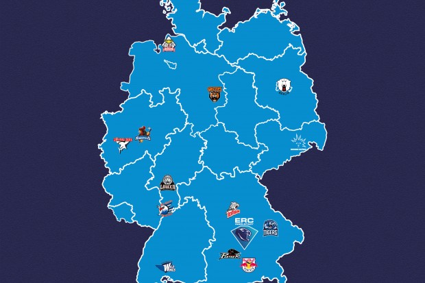 Diese 14 Clubs bestreiten die DEL-Saison 2025/26.