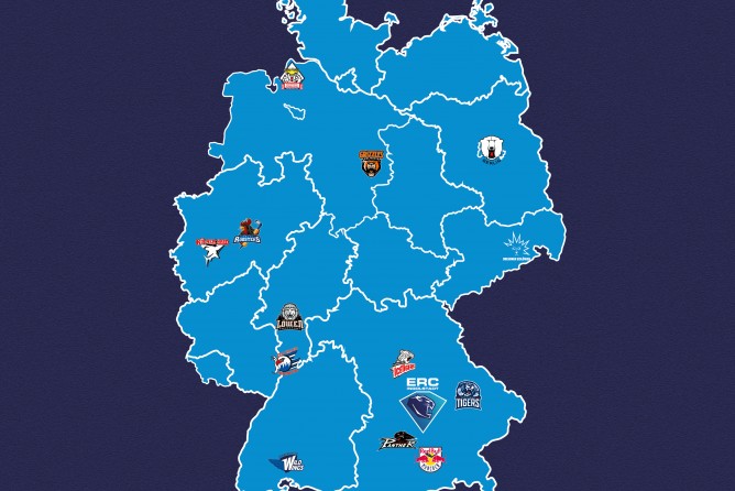 Diese 14 Clubs bestreiten die DEL-Saison 2025/26.