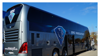 Der Mannschaftsbus des ERC Ingolstadt ist immer ein Hingucker... Der Mannschaftsbus des ERC Ingolstadt ist immer ein Hingucker...