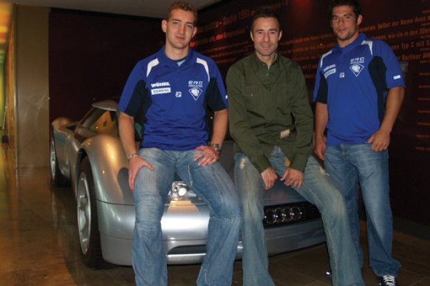 Michael Bakos, Kai Pflaume und Yannic Seidenberg