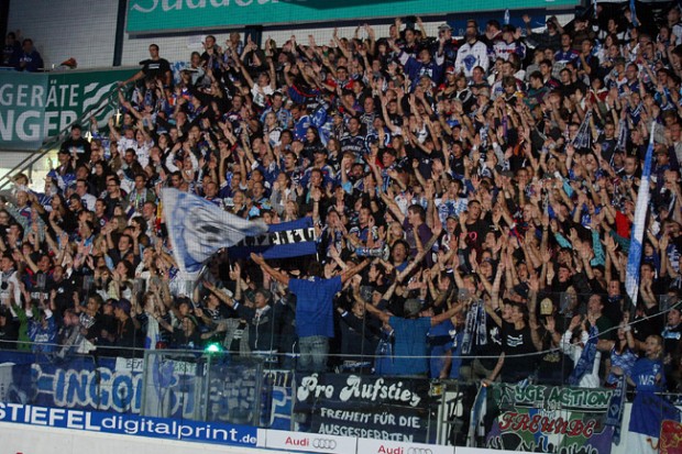 Eine prächtige Kulisse erwartet der ERC Ingolstadt zum Derby gegen Augsburg am Sonntag. Foto: Bösl