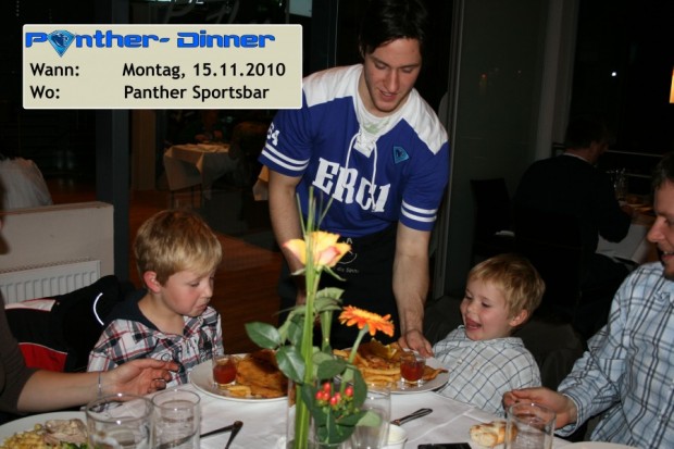 Mit einem 4-Gänge Menü werden die Spieler des ERC beim Panther Dinner ihre Fans verwöhnen. Foto: ERCI