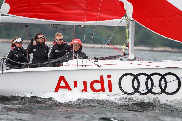 Barta und Oblinger beim Audi Sailing Cup. Foto: Walch/Audi