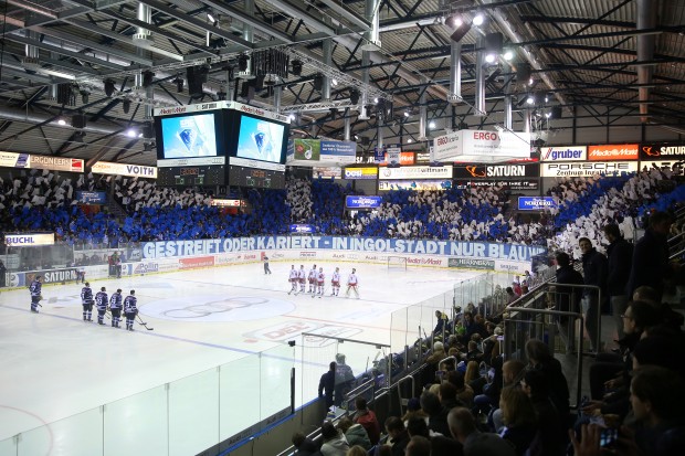 Tolle Stimmung in der Saturn Arena - ab kommenden Sonntag auch erneut im DEL-Finale (Foto: Bösl)