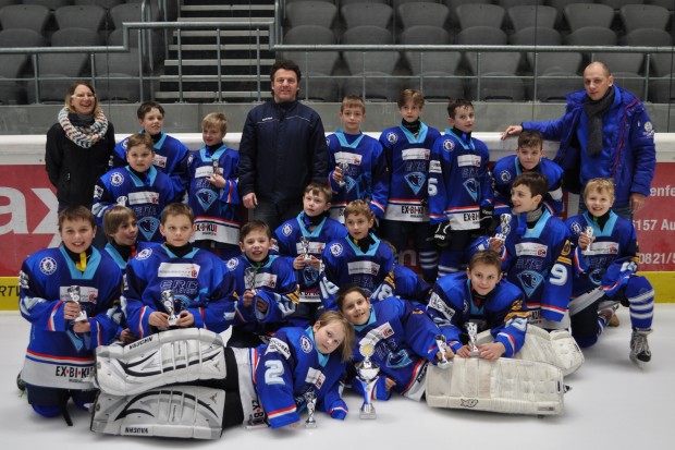 Hut ab vor dieser Mannschaft - sie erreichte beim DEL Bambini Cup den zweiten Platz.