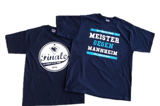 Die T-Shirts zum Finale 2015 gibts in der Saturn Arena, im Fairplay Hockeyhop und bei Galeria Kaufhof in der Ludwigstraße