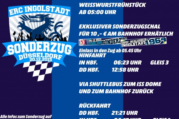 Die Abfahrtszeiten des Sonderzugs im Überblick