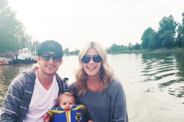 Brandon Buck mit seiner Frau und seiner Tochter in Kanada... Foto: privat