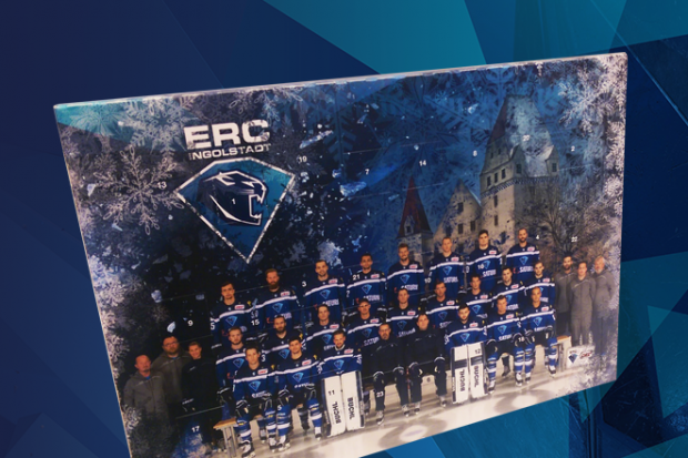 Der Adventskalender im ERC-Design versüßt die Warteizeit aufs Christkind.