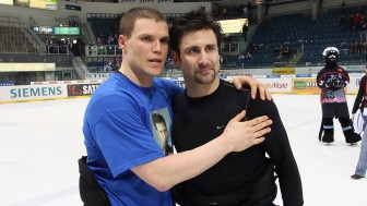 Jakub Ficenec und Glen Goodall - Mitspieler, Freunden, Legenden. Foto: Stefan Bösl / kbumm.de