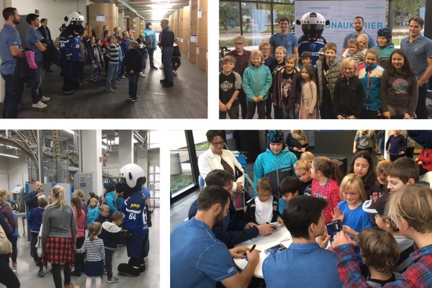 Xaver und sein Kids-Club besuchten den DONAUKURIER. Mit dabei: Benedikt Kohl, Danny Irmen und Dustin Friesen. 