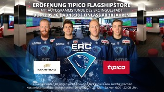 Vier Panther geben bei der offiziellen Eröffnung des neuen Tipico Flagshipstores Autogramme. Vier Panther geben bei der offiziellen Eröffnung des neuen Tipico Flagshipstores Autogramme.