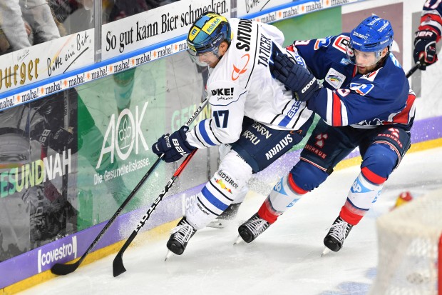 Der ERC bot über lange Strecken eine hervorragende Leistung, ging dann aber leer aus. Foto: ST-Foto.de / Johannes Traub  