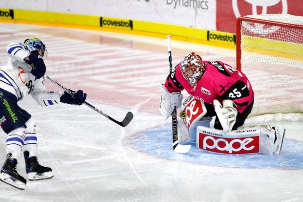 Justin Peters hielt Köln im Spiel, ehe die Haie dann vorne zuschlugen. Foto: Andreas Dick