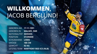 Jacob Berglund is the first signing for the season 2017/18. Foto: Getty Images