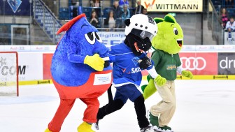 Familienspieltag bedeutet auch: Das lustige Maskottchenrennen kehrt zurück! Foto: st-foto.de / Johannes Traub Familienspieltag bedeutet auch: Das lustige Maskottchenrennen kehrt zurück! Foto: st-foto.de / Johannes Traub