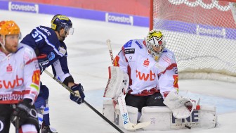 Die Panther gewannen zwei der drei Saisonvergleiche mit den Pinguins.
Foto: Johannes TRAUB / ST-Foto.de  