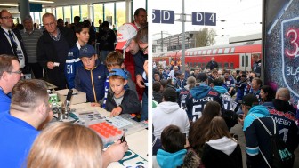 Das Fanprojekt ist aktiv: Beim Familientag bietet es u.a. Button-Basteln an. Für den Sonderzug gibt es noch Tickets. Fotos: Traub, Banai Das Fanprojekt ist aktiv: Beim Familientag bietet es u.a. Button-Basteln an. Für den Sonderzug gibt es noch Tickets. Fotos: Traub, Banai