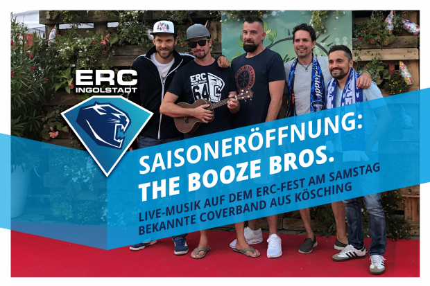 Am Samstag rocken The Booze Bros. die ERC-Bühne.