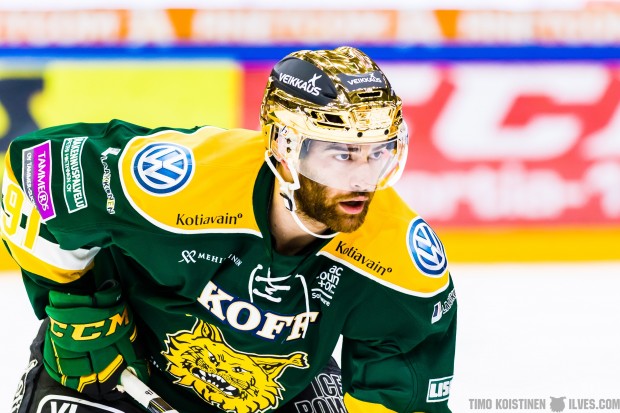 During his first season in Europe, Jerry D'Amigo was his team's Golden Helmet (topscorer). Foto: Koistinen / Ilves