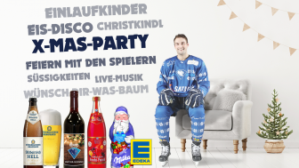 Bei der X-Mas-Party nach dem Spiel ist einiges geboten - unter anderem feiern wir gemeinsam mit den Spielern...