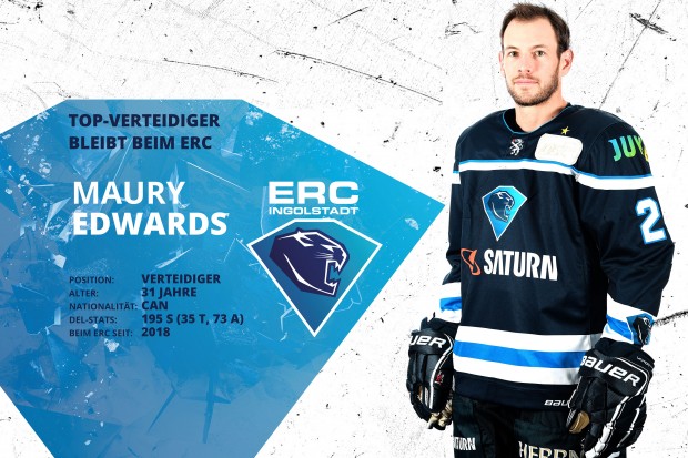 Maury Edwards continues to play for ERC Ingolstadt.