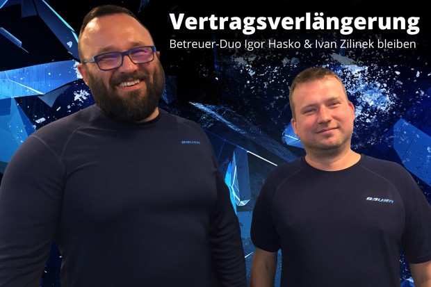 Igor Hasko (links) und Ivan Zilinek sind der technische Support für das Team. 