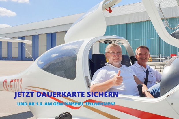 Die Region aus der Vogelperspektive erleben. Das können Sie mit dem Rundflug im Rahmen des Dauerkartengewinnspiels.