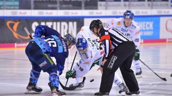 Am 13. November soll der Puck für die DEL-Saison 2020/21 fallen.
Foto: Johannes TRAUB / JT-Presse.de Am 13. November soll der Puck für die DEL-Saison 2020/21 fallen.
Foto: Johannes TRAUB / JT-Presse.de