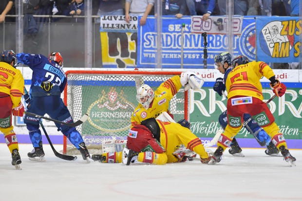 Maury Edwards sorgte mit seinem Tor in der Verlängerung für kollektive Glücksgefühle in der Saturn-Arena.
Foto: Johannes TRAUB / JT-Presse.de