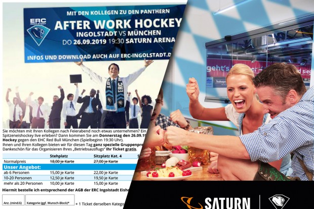 Noch schnell Tickets für das After Work Hockey sichern und beim SATURN Wiesn-Loge-Gewinnspiel teilnehmen.